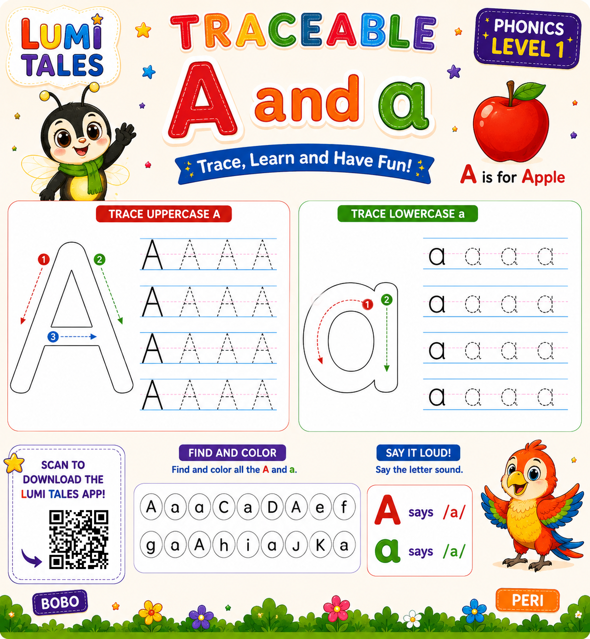 Alphabet Tracing A to Z preview page 1