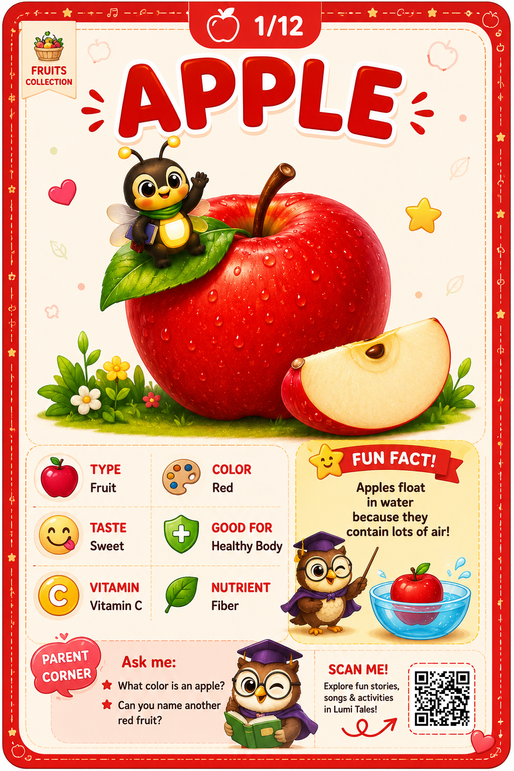 Fruit Flash Cards preview page 1