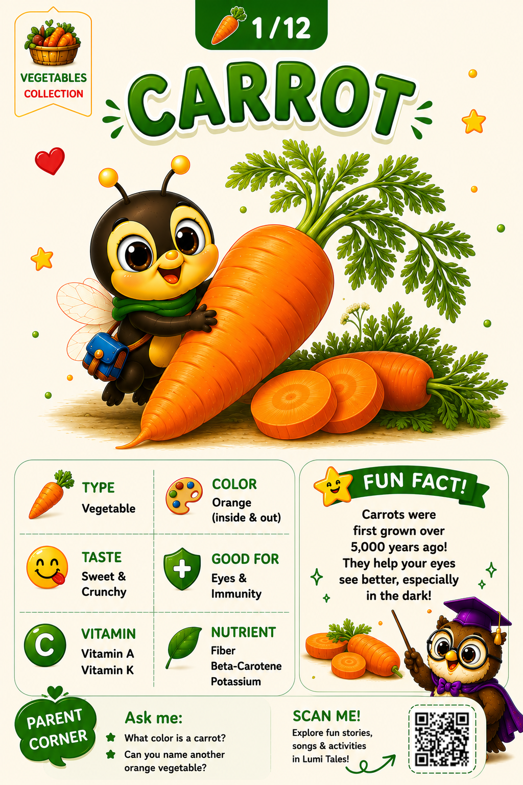 Vegetable Flash Cards preview page 1