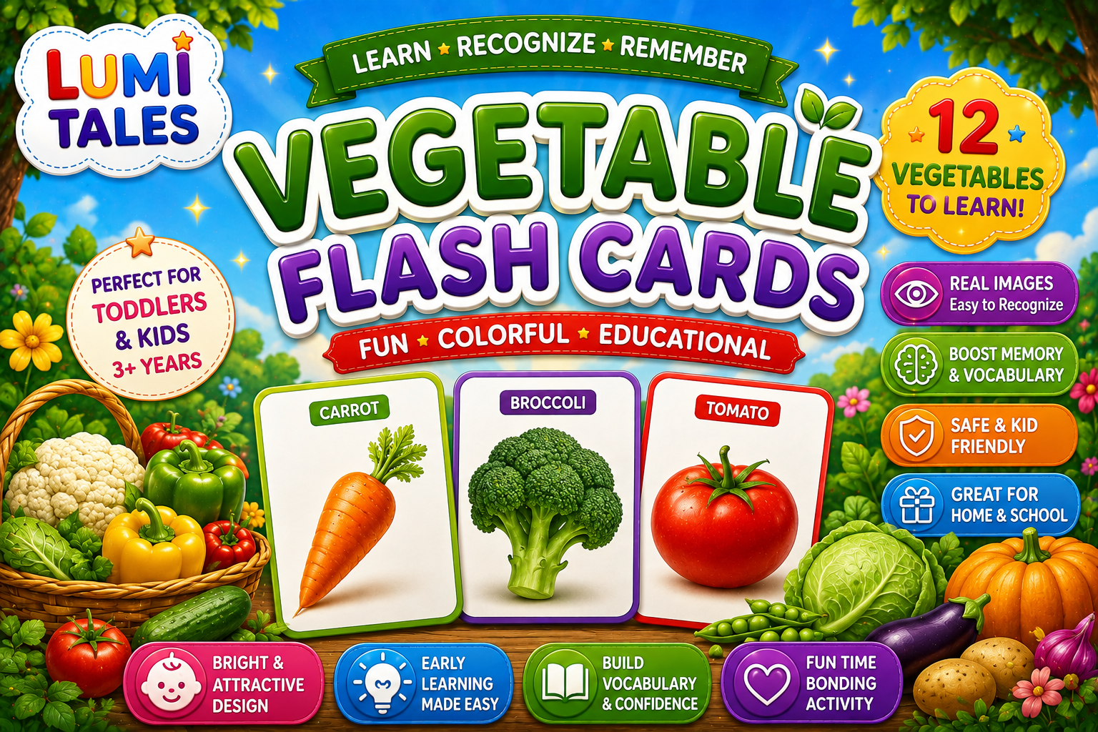 Vegetable Flash Cards